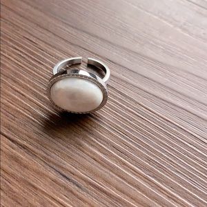 White Stone Ring